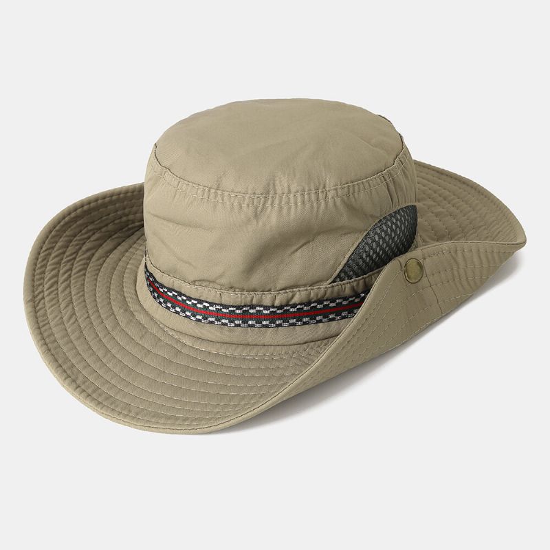 Sombrero De Pescador De Secado Rápido Para Hombres Y Mujeres Sombrero De Visera Plegable Con Bordado