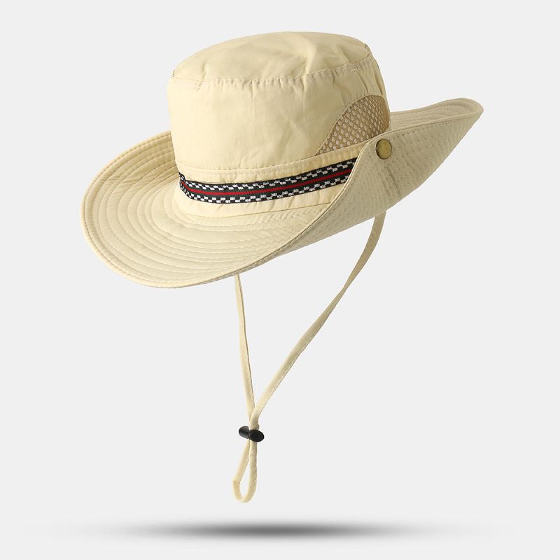 Sombrero De Pescador De Secado Rápido Para Hombres Y Mujeres Sombrero De Visera Plegable Con Bordado