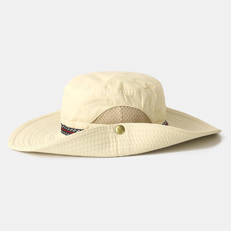 Sombrero De Pescador De Secado Rápido Para Hombres Y Mujeres Sombrero De Visera Plegable Con Bordado