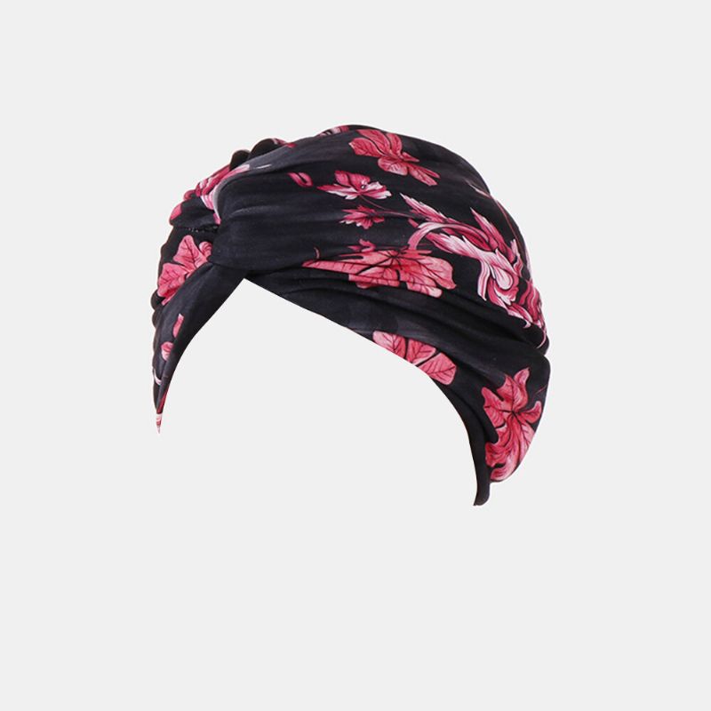 Sombrero De Turbante Con Estampado De Flores Para Mujer Gorro De Cabeza Transpirable Informal De Algodón