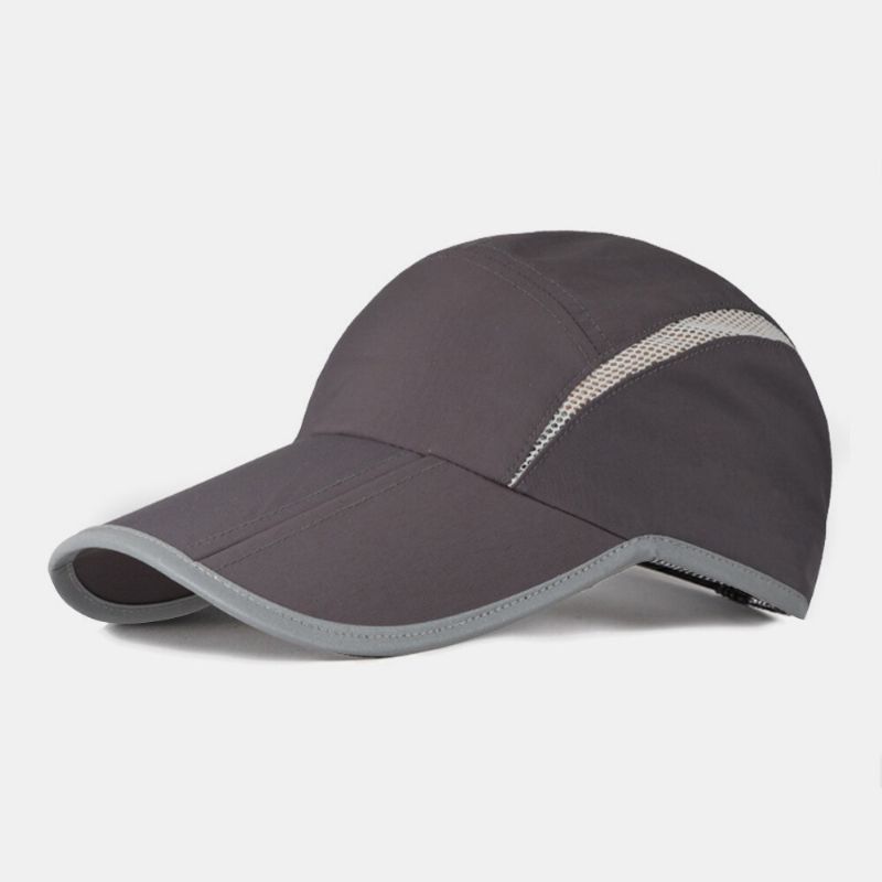 Sombrilla De Verano Unisex Protección Uv Secado Rápido Sombrero De Béisbol Plegable Para Deportes Al Aire Libre