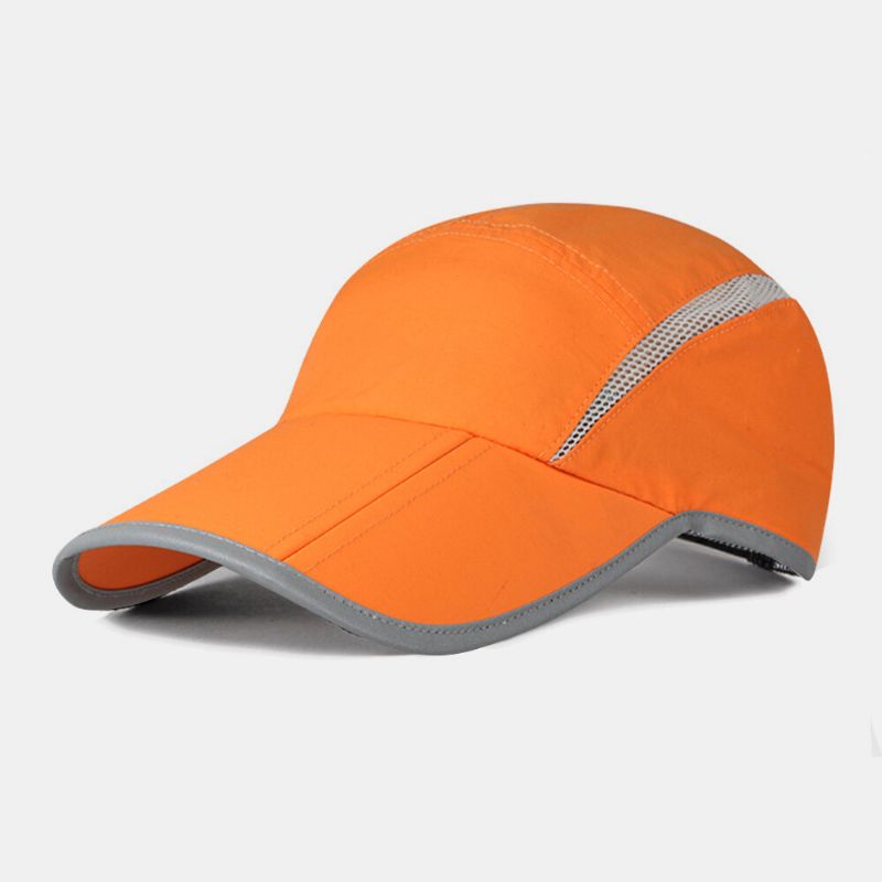 Sombrilla De Verano Unisex Protección Uv Secado Rápido Sombrero De Béisbol Plegable Para Deportes Al Aire Libre