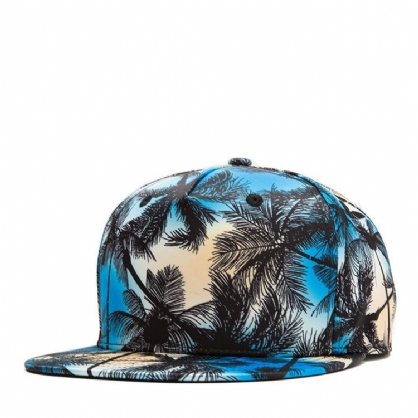 Tropical Wind Coconut Flat Hat Leaf Hip Hop Hat Gorra De Béisbol