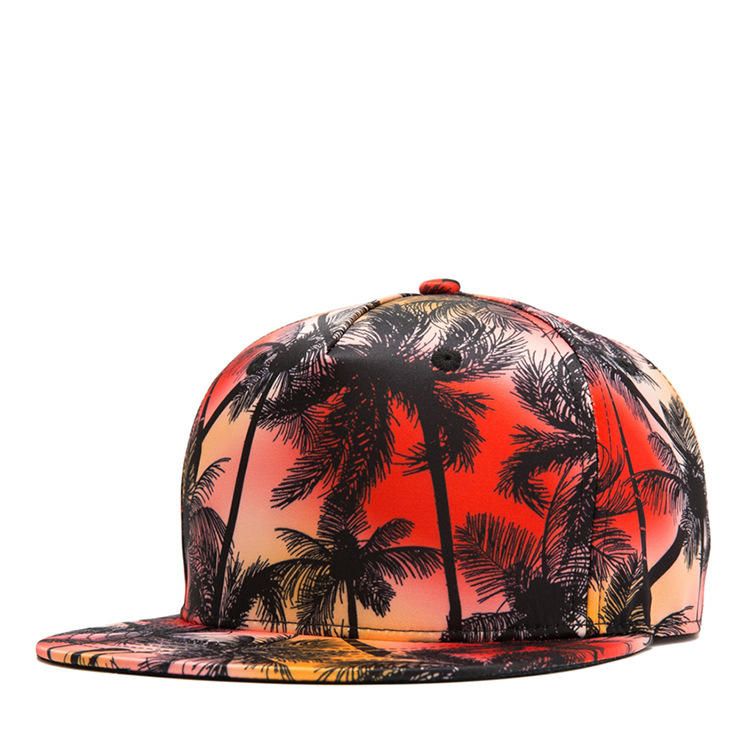 Tropical Wind Coconut Flat Hat Leaf Hip Hop Hat Gorra De Béisbol