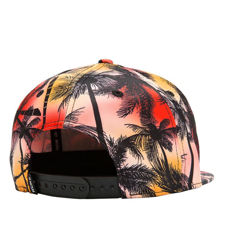 Tropical Wind Coconut Flat Hat Leaf Hip Hop Hat Gorra De Béisbol