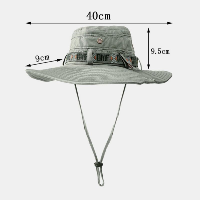 Unisex De Ala Ancha De Malla Transpirable Escalada Pesca Al Aire Libre Anti-uv Sombrilla Sombrero De Cubo