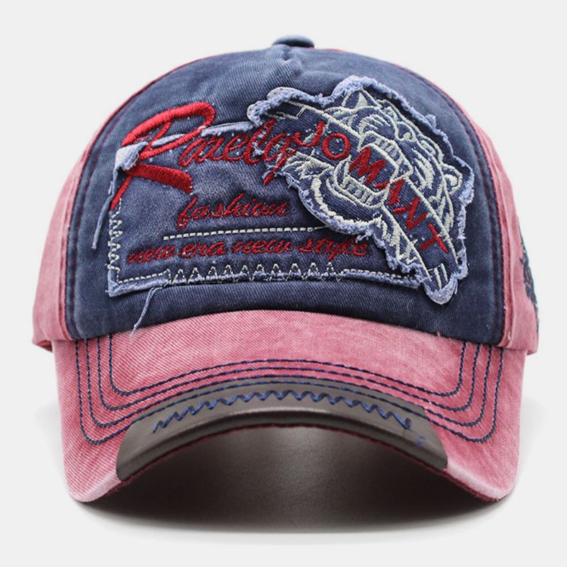 Unisex Algodón Bordado Patrón De Tigre Cool Casual Pareja Sombrero Sombrero De Béisbol