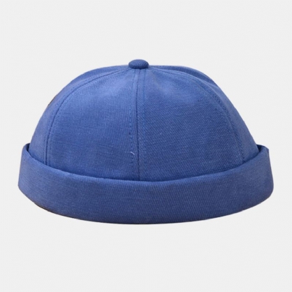 Unisex Algodón Carta Patrón De Parche De Dibujos Animados Color Sólido Gorro Sin Ala Gorra De Propietario Gorra De Calavera