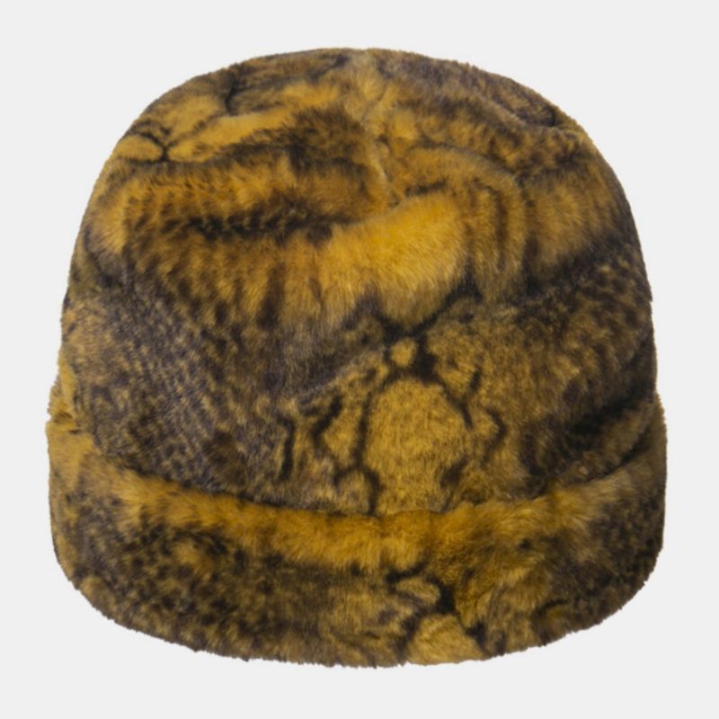 Unisex Algodón Estampado De Serpiente Moda Casual Cálido Sombrero De Esquí Gorro Sin Ala