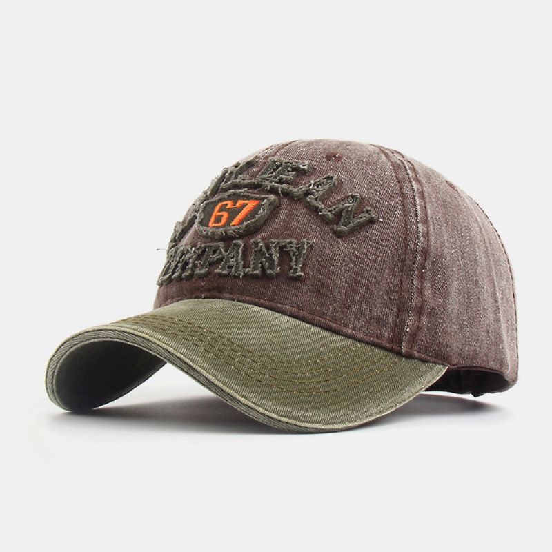 Unisex Algodón Hecho-viejo Bordado Lavado Patrón De Letras Casual Exterior Sunvisor Sombrero De Béisbol