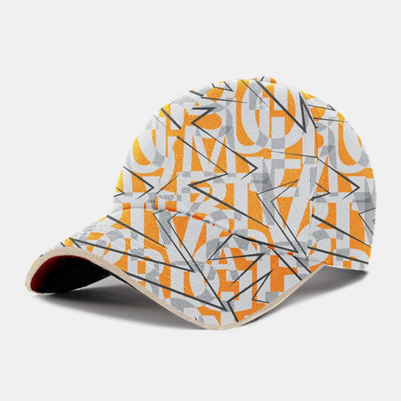 Unisex Algodón Letra Señalando Flecha Patrón De Color Al Aire Libre Casual Anti-uv Visera Sombreros Sombrero De Béisbol