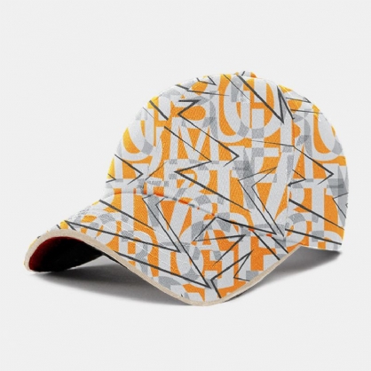 Unisex Algodón Letra Señalando Flecha Patrón De Color Al Aire Libre Casual Anti-uv Visera Sombreros Sombrero De Béisbol