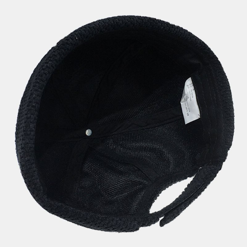 Unisex Algodón Street Trend Moda Casual Estilo Británico Brimless Landlord Hat Beanie Skull Hat