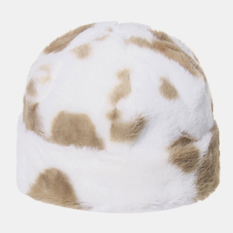 Unisex Algodón Vaca Patrón Casual Al Aire Libre Cálido Sombrero De Esquí Gorro Sin Ala