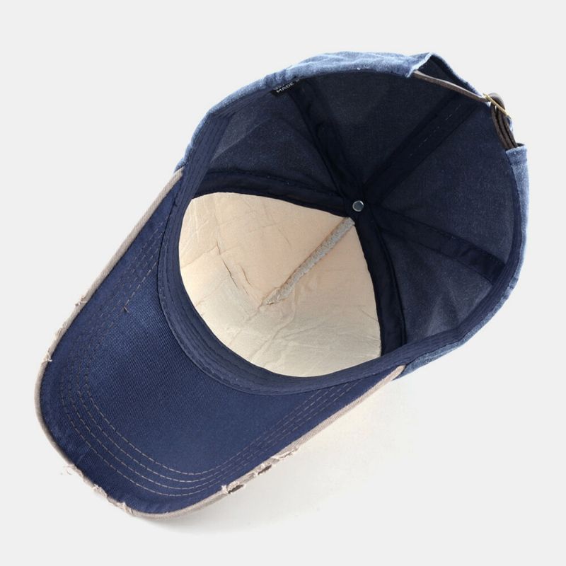 Unisex Bordado Patrón De Tigre Patchwork Ajustable Al Aire Libre Sombrilla Gorra De Béisbol