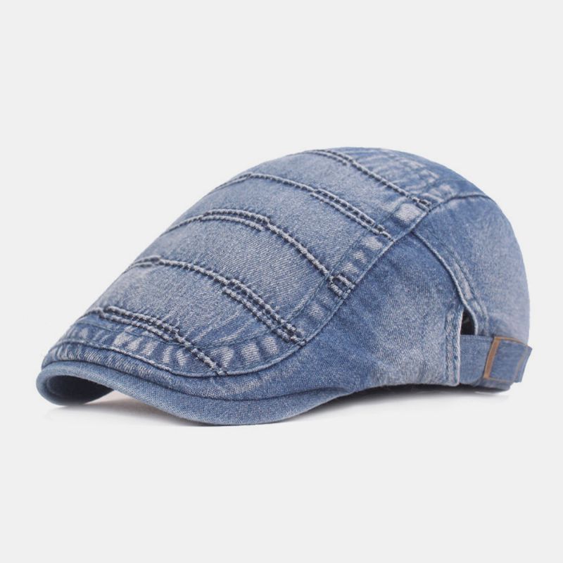 Unisex Denim Washed Make-old Retro Sunshade Forward Cap Boina Gorras Sombrero Plano