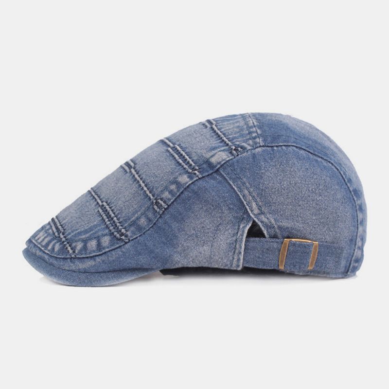 Unisex Denim Washed Make-old Retro Sunshade Forward Cap Boina Gorras Sombrero Plano