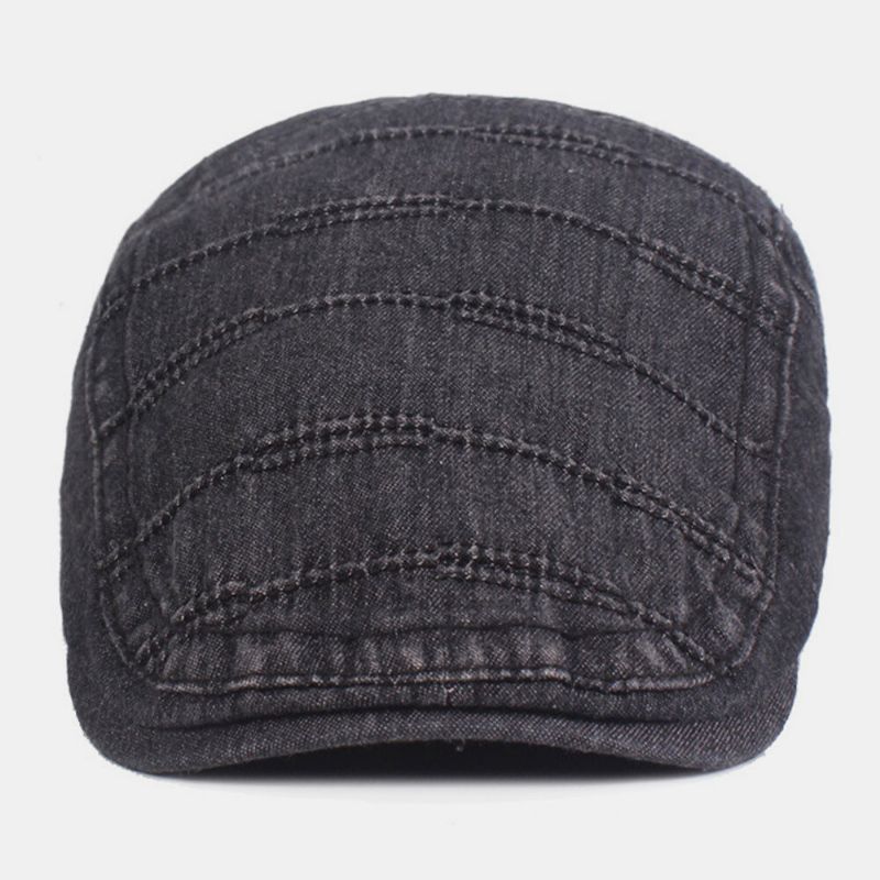 Unisex Denim Washed Make-old Retro Sunshade Forward Cap Boina Gorras Sombrero Plano