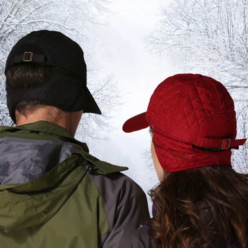 Unisex De Doble Uso Cálido A Prueba De Viento Montar Al Aire Libre Ciclismo Deporte Orejeras Protección Sombrero De Béisbol