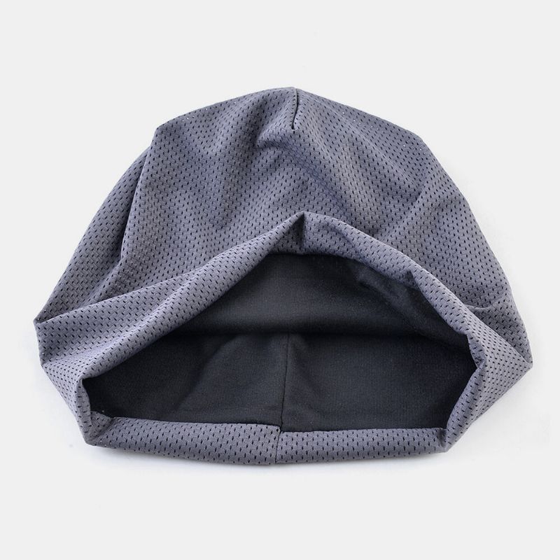 Unisex Fino Deporte Al Aire Libre Correr Transpirable Pañuelo Sombrero Sin Ala Beanie Hat