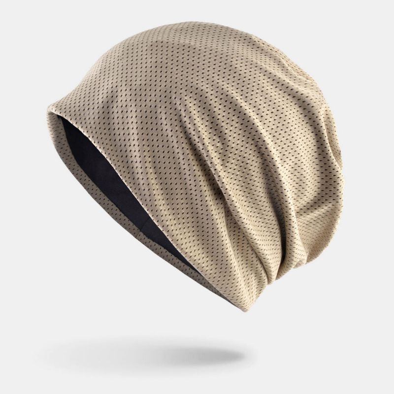 Unisex Fino Deporte Al Aire Libre Correr Transpirable Pañuelo Sombrero Sin Ala Beanie Hat