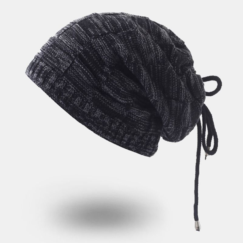 Unisex Multiusos Más Terciopelo Invierno Al Aire Libre Mantener Caliente Protección Del Cuello Sombrero Bufanda Sombrero De Lana Gorro