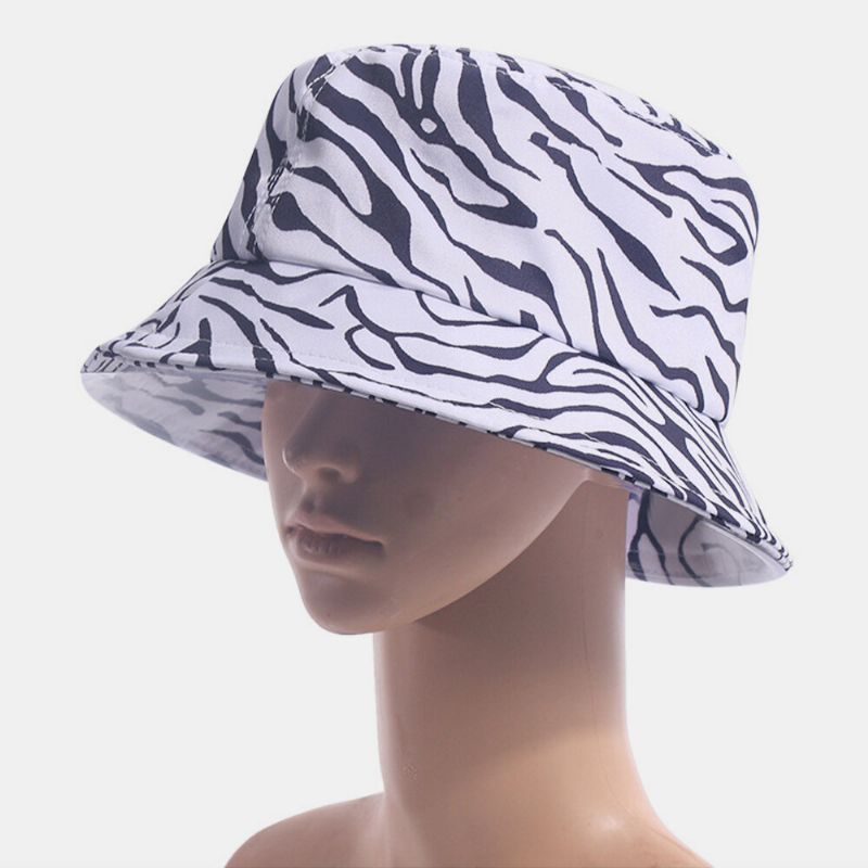 Unisex Overlay Horse Pattern Casual Travel Plegable Sombrilla Sombrero Bucket Hat