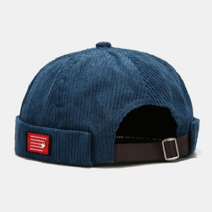 Unisex De Pana Casual Retro Personalidad Moda Sin Ala Beanie Skull Hat Sombrero De Propietario