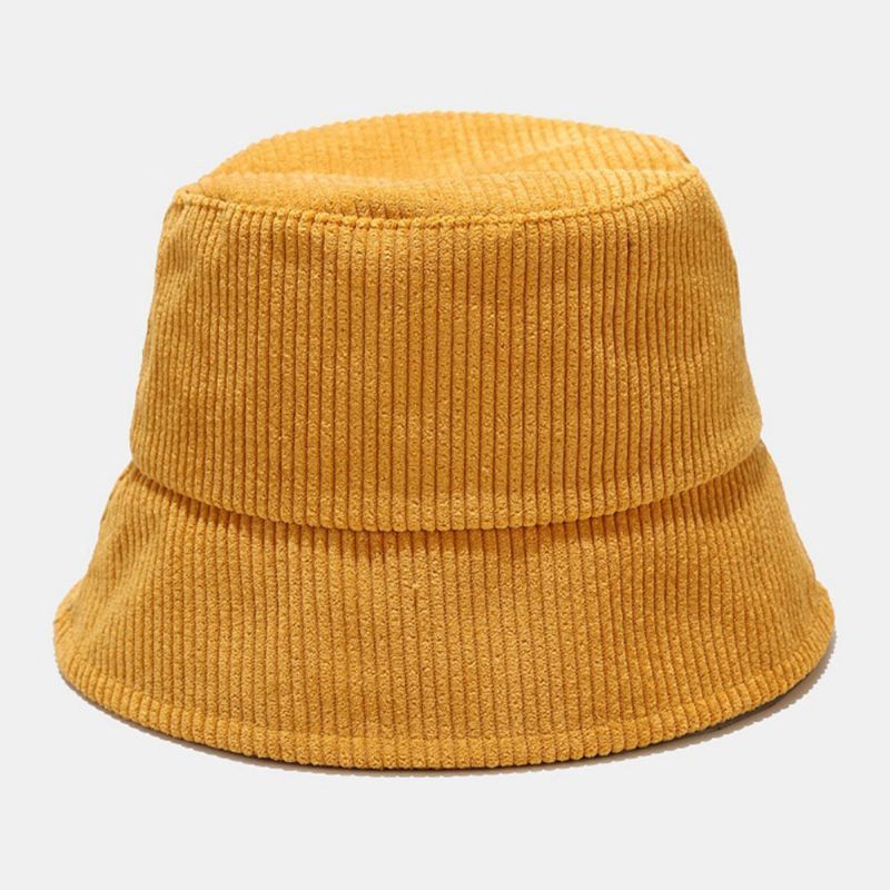 Unisex De Pana De Color Sólido Outdoot Travel Casual Pareja Sombrero Sombrero De Cubo