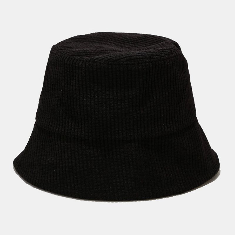 Unisex De Pana De Color Sólido Outdoot Travel Casual Pareja Sombrero Sombrero De Cubo