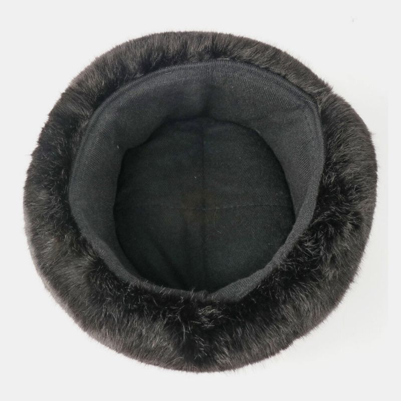 Unisex Plus Terciopelo Insignia Soviética Cálido A Prueba De Viento Protección De Orejeras Sombrero De Trampero Al Aire Libre Sombrero Ushanka