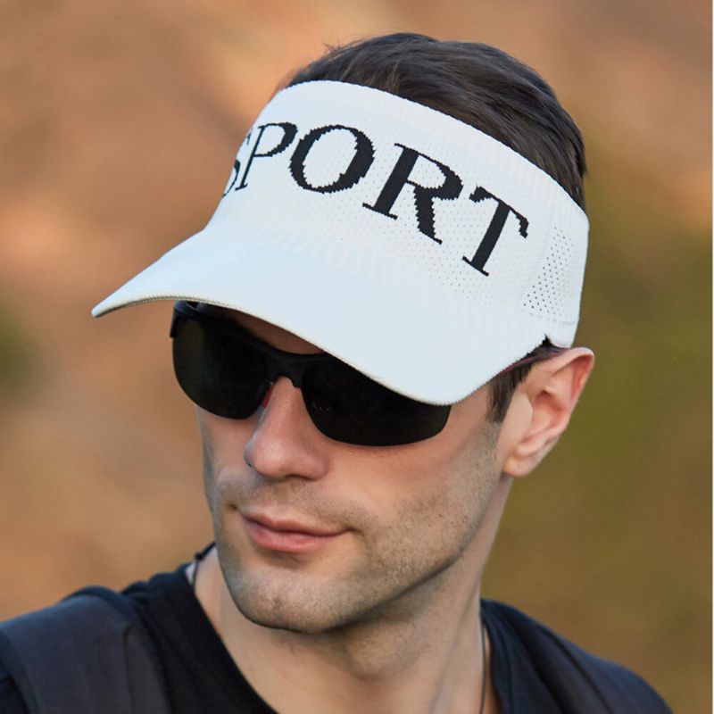 Unisex Poliéster Tejer Deportes Al Aire Libre Sombreros Con Visera Anti-uv Gorra Superior Vacía Gorra De Béisbol