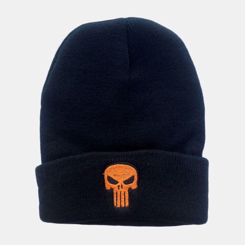 Unisex Skull Bordado Casual Wild Knit Hat Wild Hat Hip-hop Beanie Hat