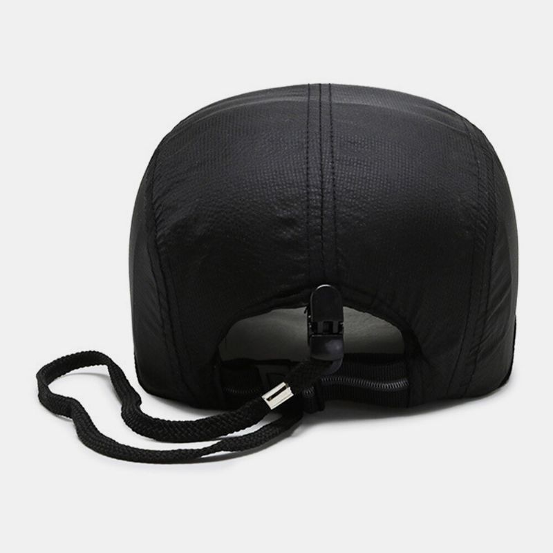 Unisex Ultrafino De Secado Rápido Plegable Gorra De Senderismo Sombrilla Viaje Protección Solar Sombrero De Béisbol De Red Plegable