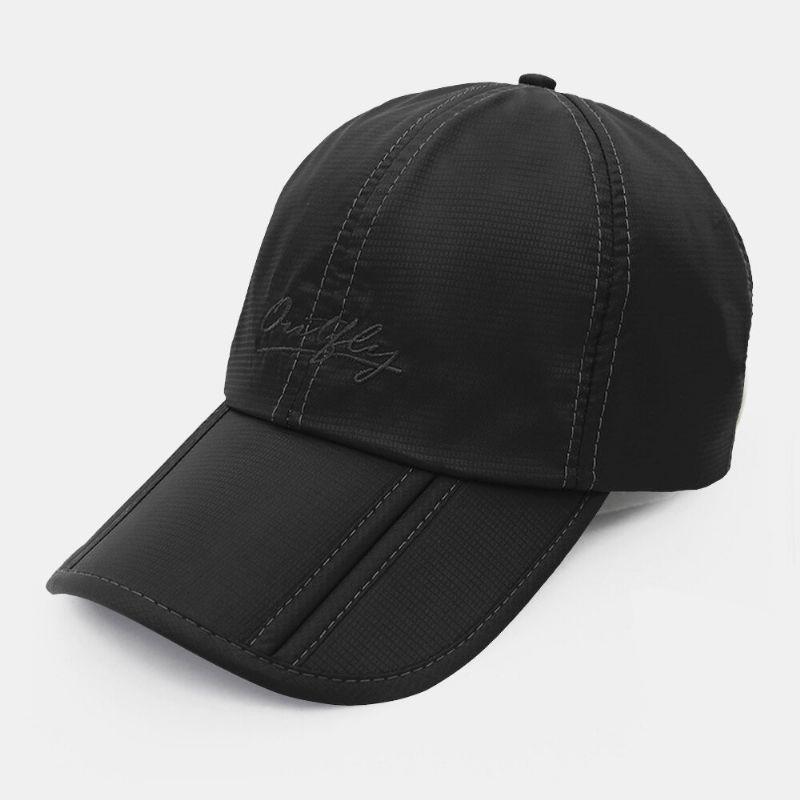 Unisex Verano Protección Solar Protección Uv Viseras Deportivas Al Aire Libre Plegables De Secado Rápido Sombrero De Béisbol