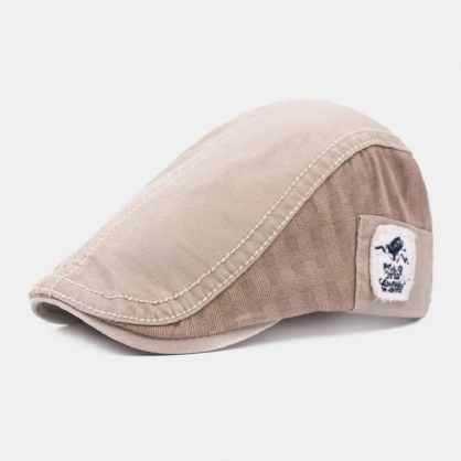 Visera De Algodón Lavada Unisex Casual Pareja Sombrero Plano Sombrero Delantero Sombrero De Boina