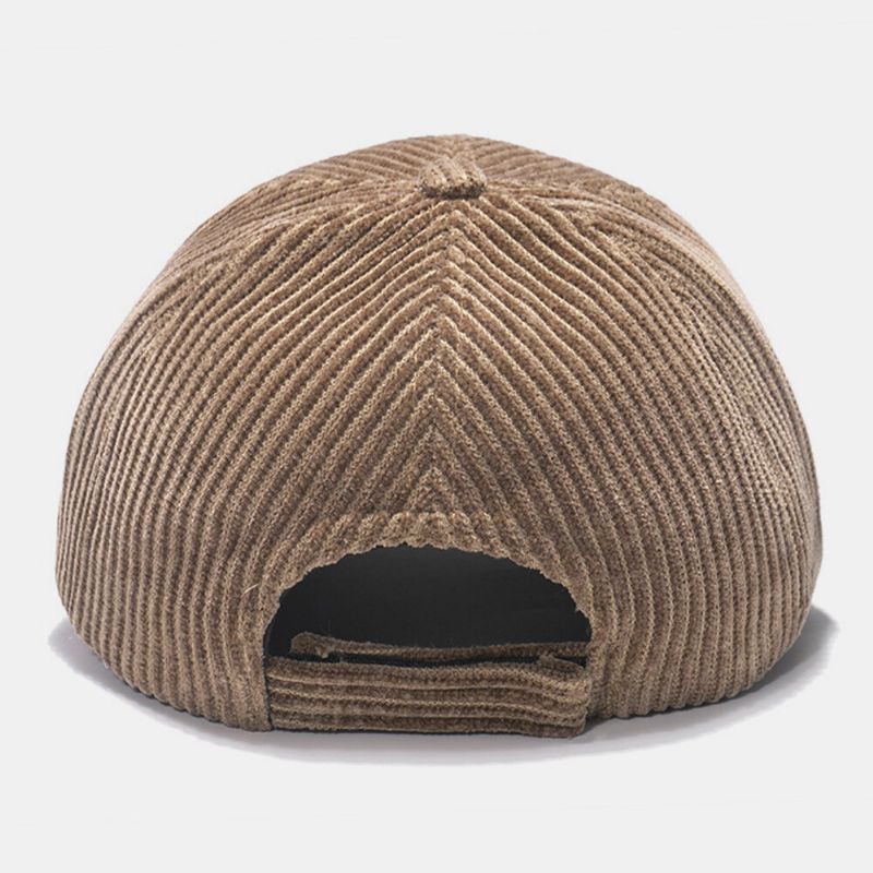 Womne Corduroy Warm M Badge Sunvisor Gorra De Béisbol Casual Para Todos Los Partidos