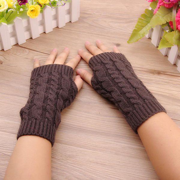 Crochet Knitting Warm Winter Hand Warmer Guantes