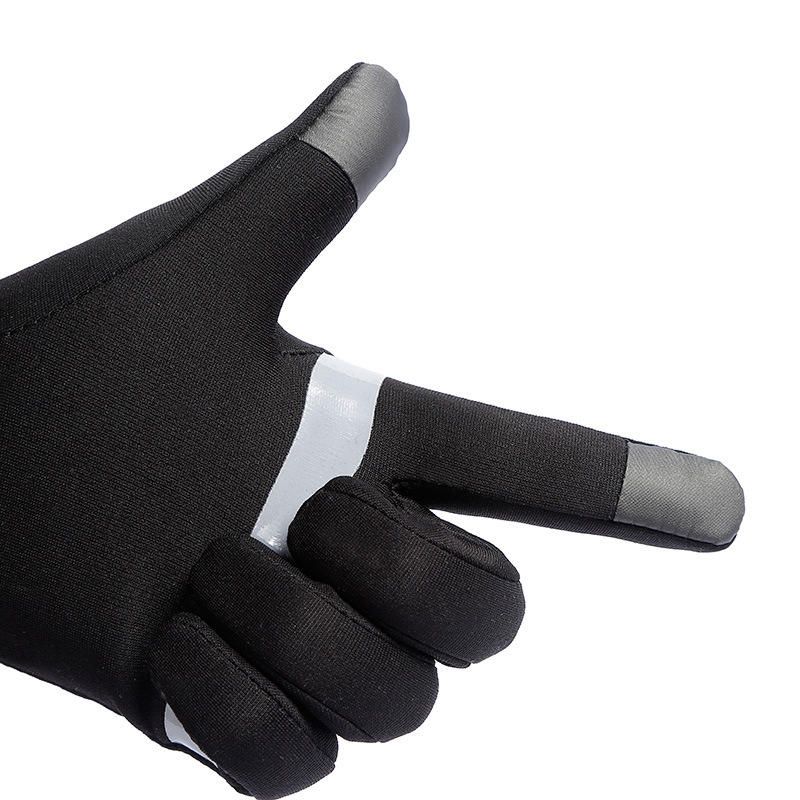 Guantes De Alargamiento De Muñeca Antideslizantes Impermeables Unisex Guantes De Forro Cálido Con Pantalla Táctil Deportiva