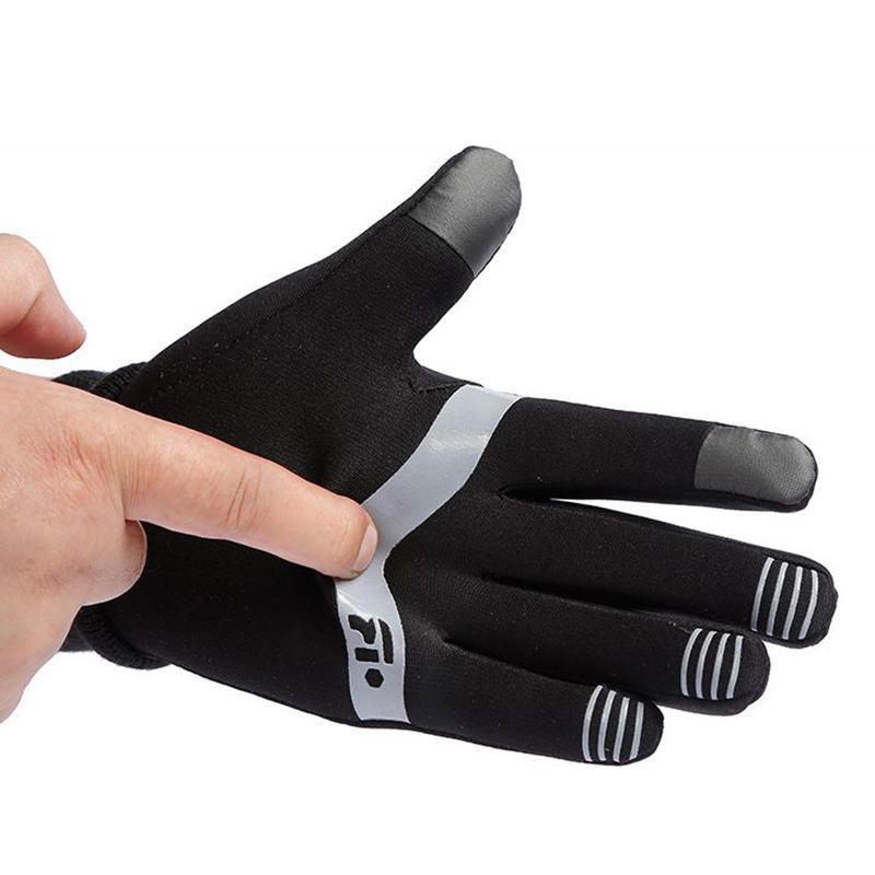 Guantes De Alargamiento De Muñeca Antideslizantes Impermeables Unisex Guantes De Forro Cálido Con Pantalla Táctil Deportiva