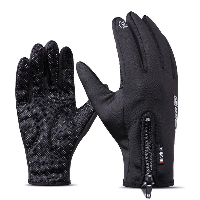 Guantes Cálidos A Prueba De Viento Con Pantalla Táctil De Invierno Para Hombre