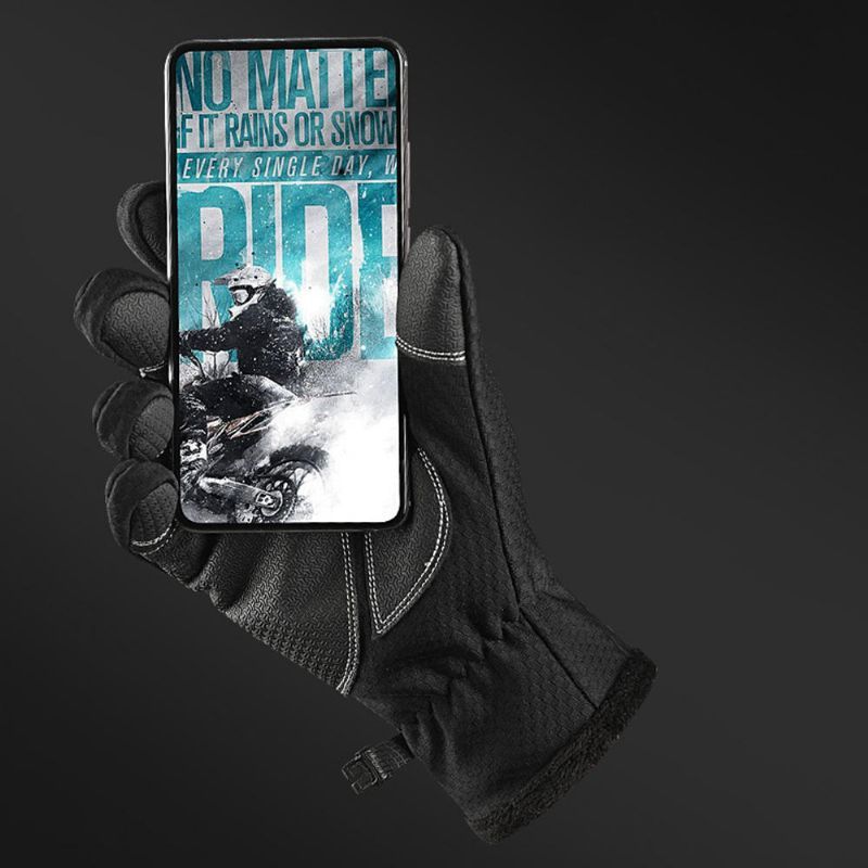 Guantes Cálidos De Invierno Con Pantalla Táctil Guantes Deportivos Cálidos Para Montar A Prueba De Viento Para Montañismo Guantes Tejidos Antideslizantes