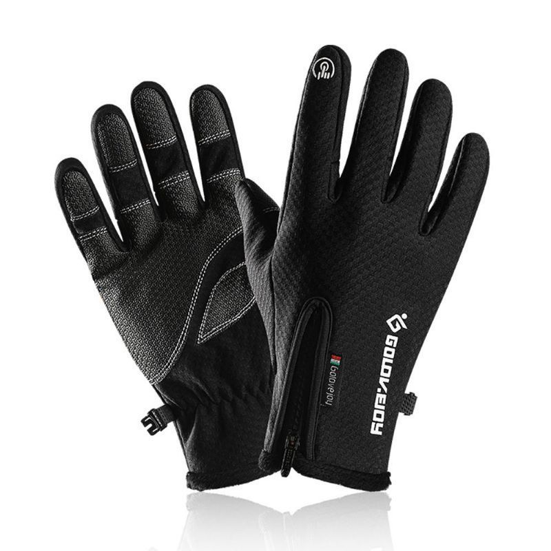 Guantes Cálidos De Invierno Con Pantalla Táctil Guantes Deportivos Cálidos Para Montar A Prueba De Viento Para Montañismo Guantes Tejidos Antideslizantes