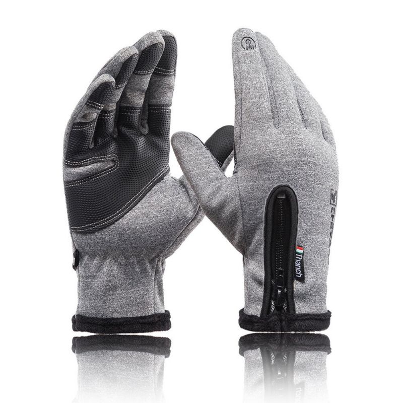 Guantes De Ciclismo Impermeables Unisex Más Guante De Motocicleta De Terciopelo Cálido Para Fitness