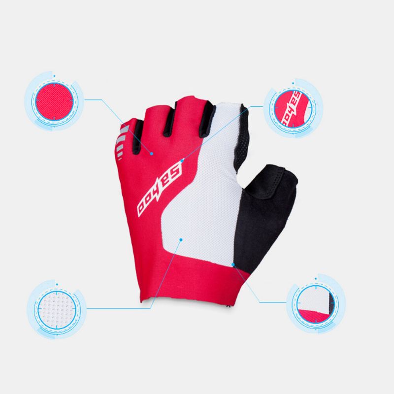 Guantes De Ciclismo Para Montar Al Aire Libre Elásticos Transpirables Y Antideslizantes Unisex