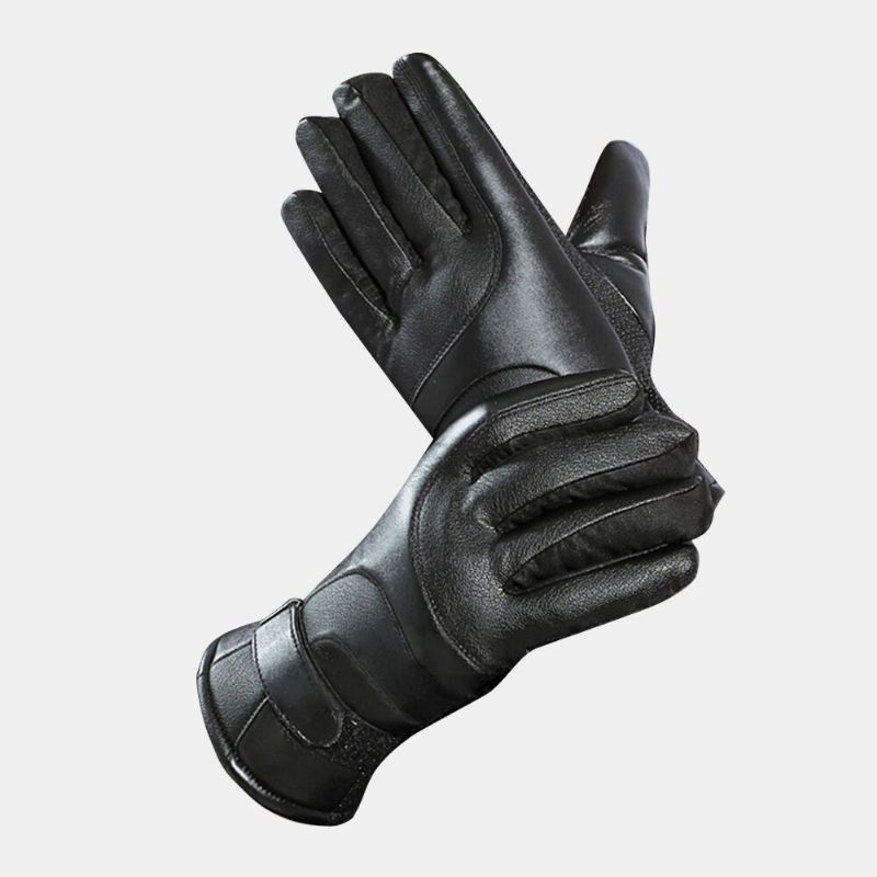 Guantes De Dedo Completo Impermeables Impermeables Con Pantalla Táctil Para Hombre Al Aire Libre Más Guantes De Terciopelo Para Dedos Completos