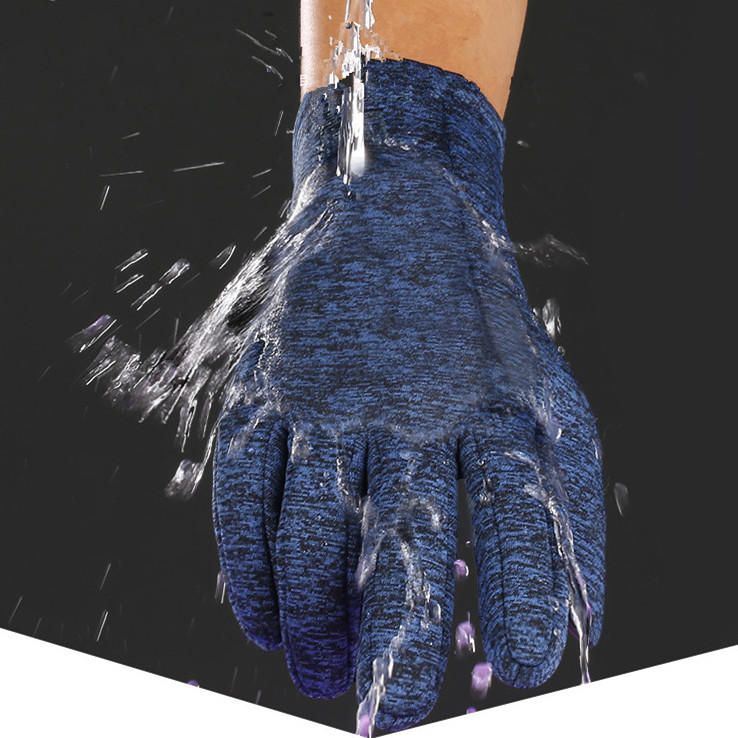 Guantes Impermeables De Terciopelo Deportivo Para Hombre Y Mujer Guantes De Escalada De Esquí Con Pantalla Táctil Para Montar Al Aire Libre