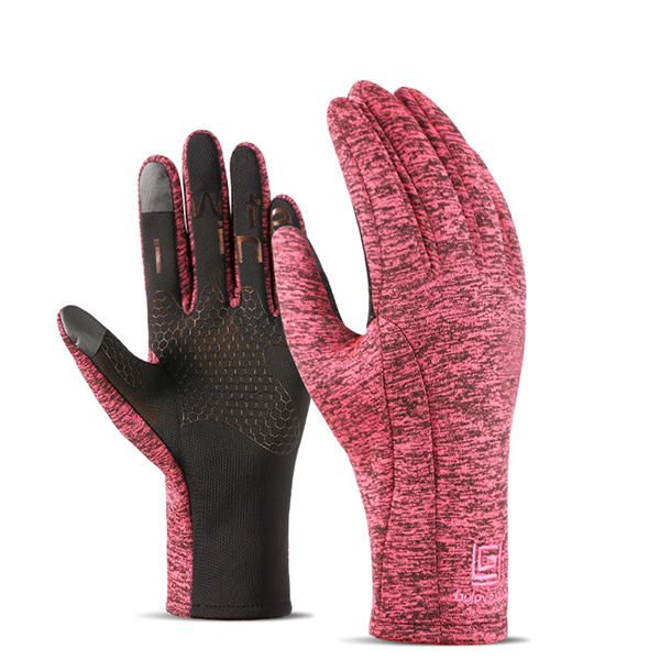 Guantes Impermeables De Terciopelo Deportivo Para Hombre Y Mujer Guantes De Escalada De Esquí Con Pantalla Táctil Para Montar Al Aire Libre