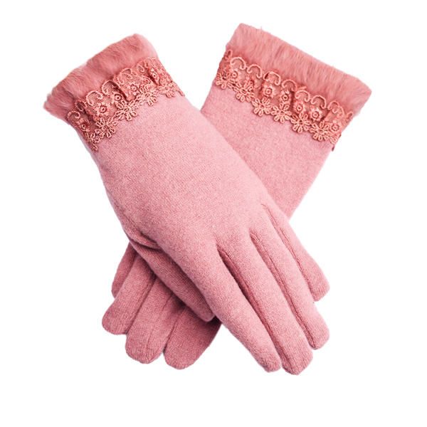 Guantes De Lana Elegantes De Otoño Para Mujer Guantes De Viaje Suaves Y Cálidos Con Dedos Completos