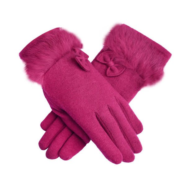 Guantes De Lana Elegantes De Otoño Para Mujer Guantes De Viaje Suaves Y Cálidos Con Dedos Completos